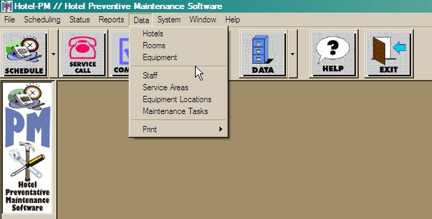 Data Menu